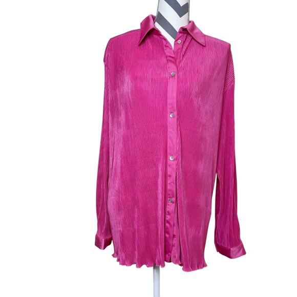 Sleeper Origami Pajamas Top Hot Pink Size S NWT - Picture 12 of 12